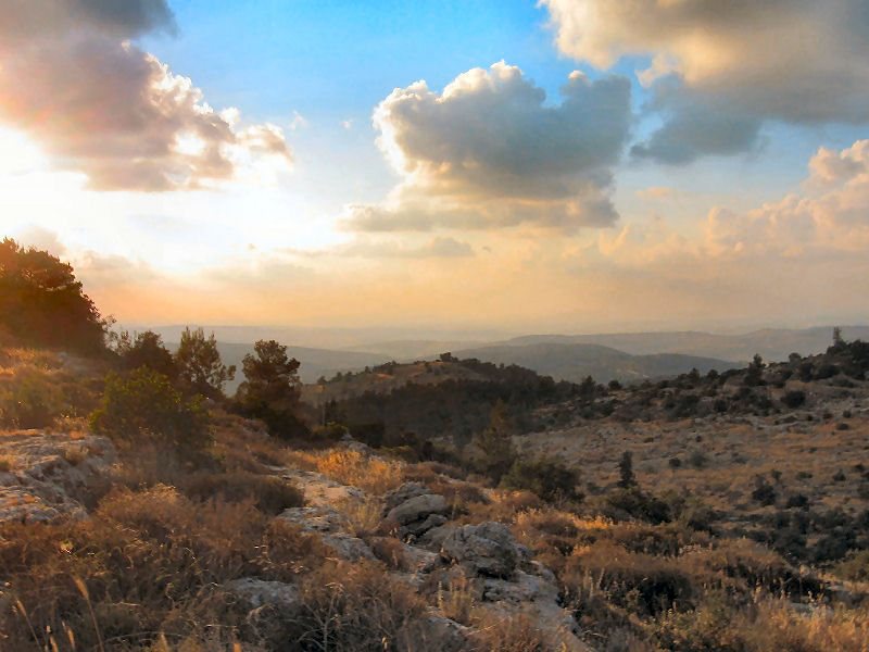 Panorama of the Judean Hills