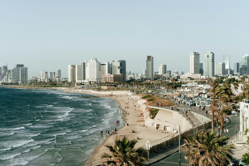 Tel Aviv Coast Line from the point of view of Jaffa